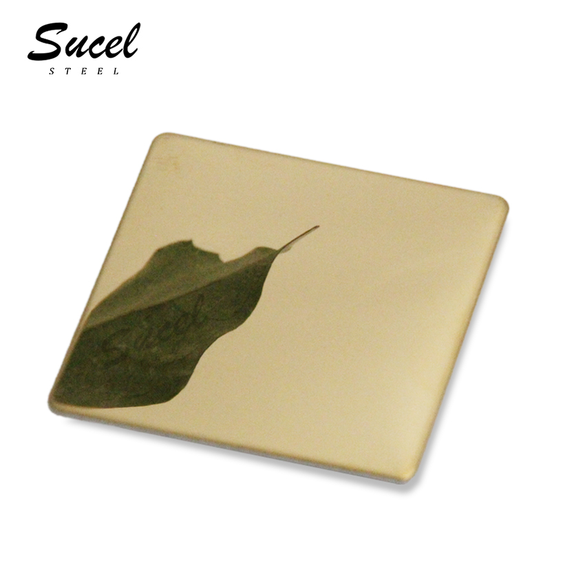 Gold 8k Super Mirror Finish Titanium Stainless Steel Sheet