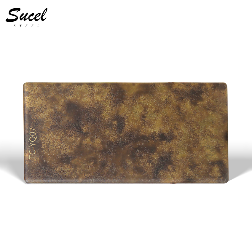 Sucel Steel YQ07 Home Decor Interior Decoration Antique Stainless Steel Sheet