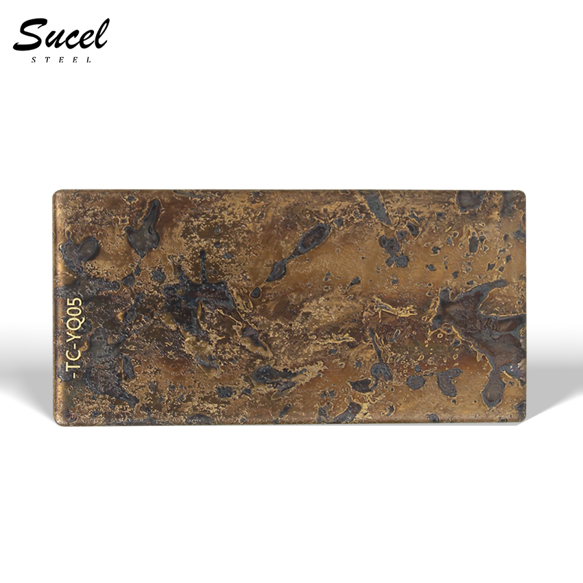 Sucel Steel YQ05 Stainless Steel Sheets Antique Finished Art Copper