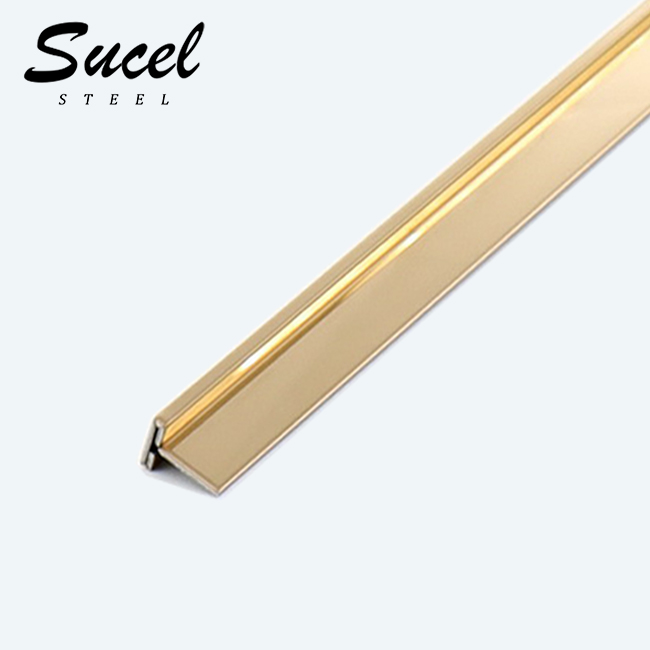 SUCEL Champagne Gold Polished Mirror Ss T Profile Trim From Foshan