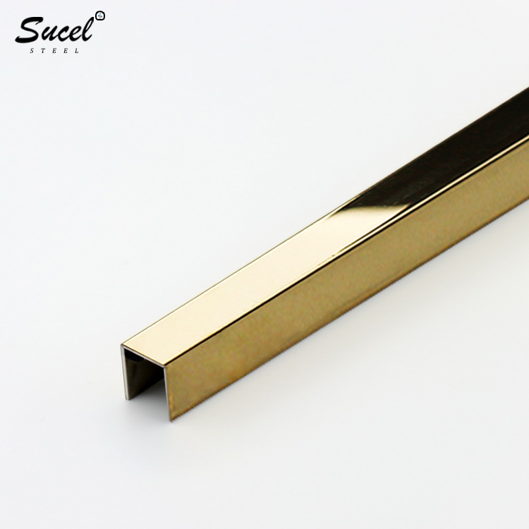 Color Stainless Steel U Channel For Tile, Glass, Wall, Door
