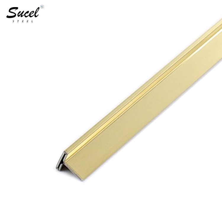 FoShan SUCEL High Quality Decorative Profile T Shaped Free Sample Ceramice Tile Strips Stainless Ste