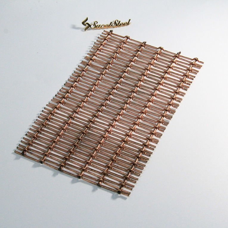 Sucel Steel Red Copper Color Size Customize Decorative 20 Gauge 316 Stainless Steel Mesh