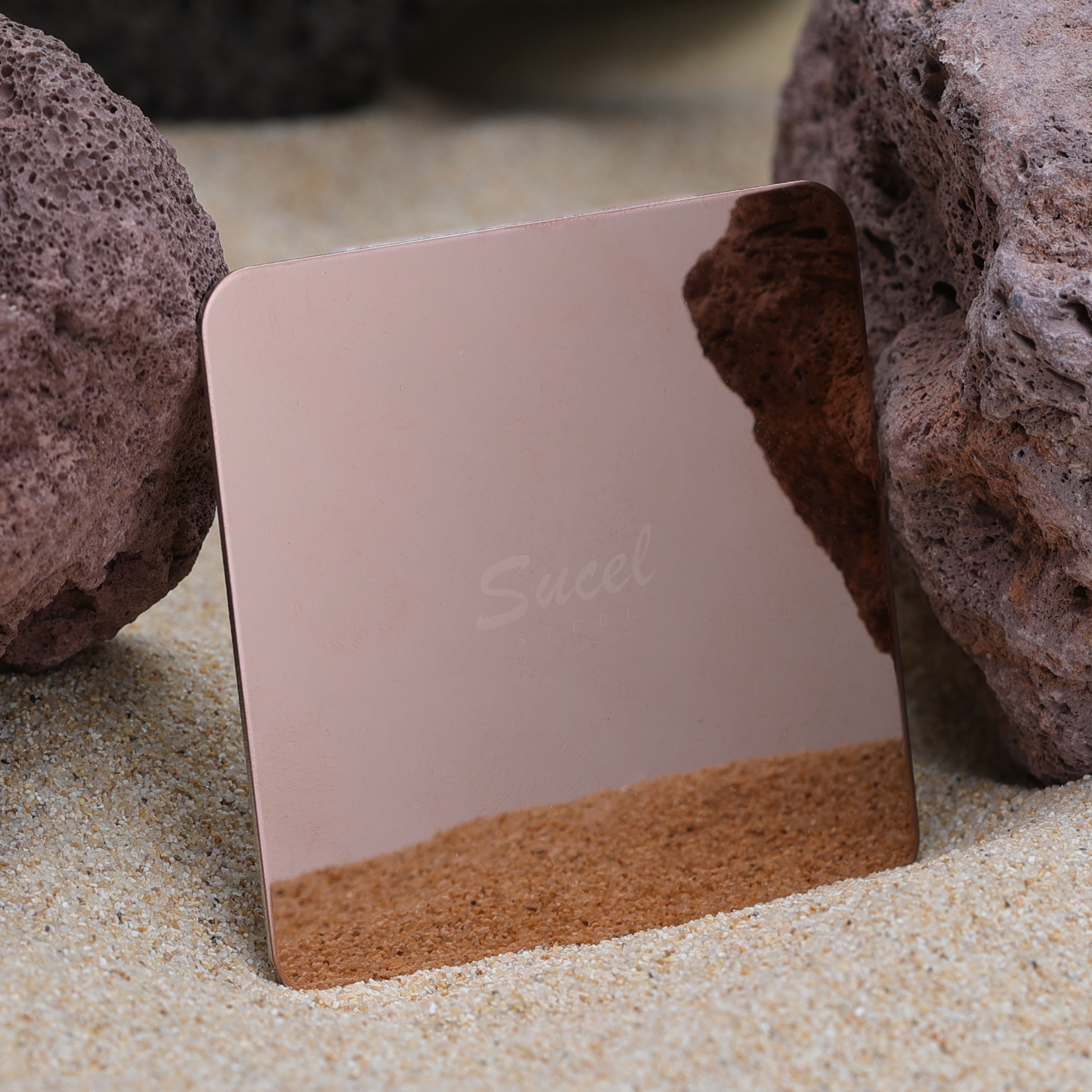 Sucel Steel Customize 201 304 316 Rose Gold Mirror Polished Stainless Steel Sheet Use For Interior Decoration