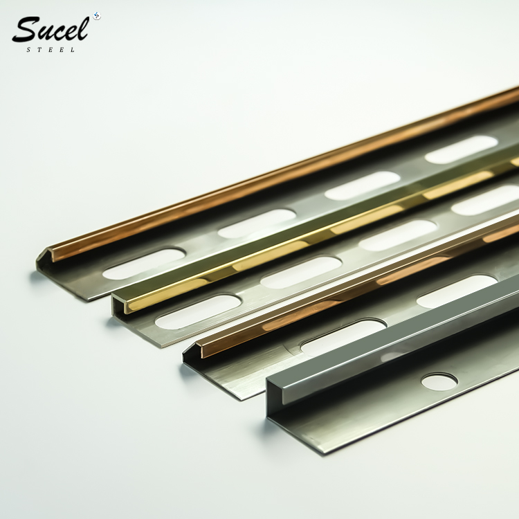 Sucel Steel Factory Inlay Directly Color Custom Mirror Finish Stainless Steel Profile